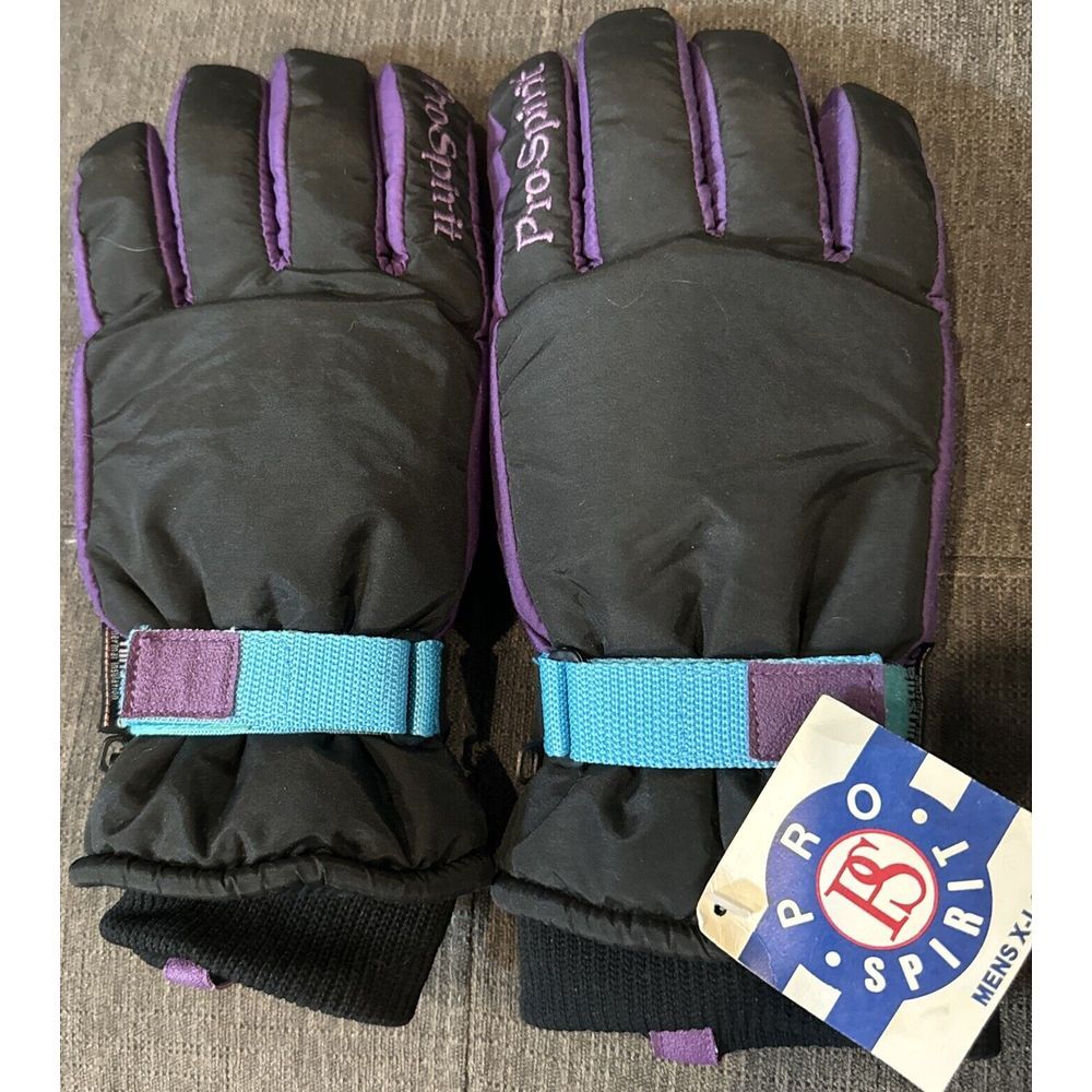 NWT‎ VTG 80S Rare ProSpirit Thinsulate Thermal Insulate Ski Gloves SZ MENS XL